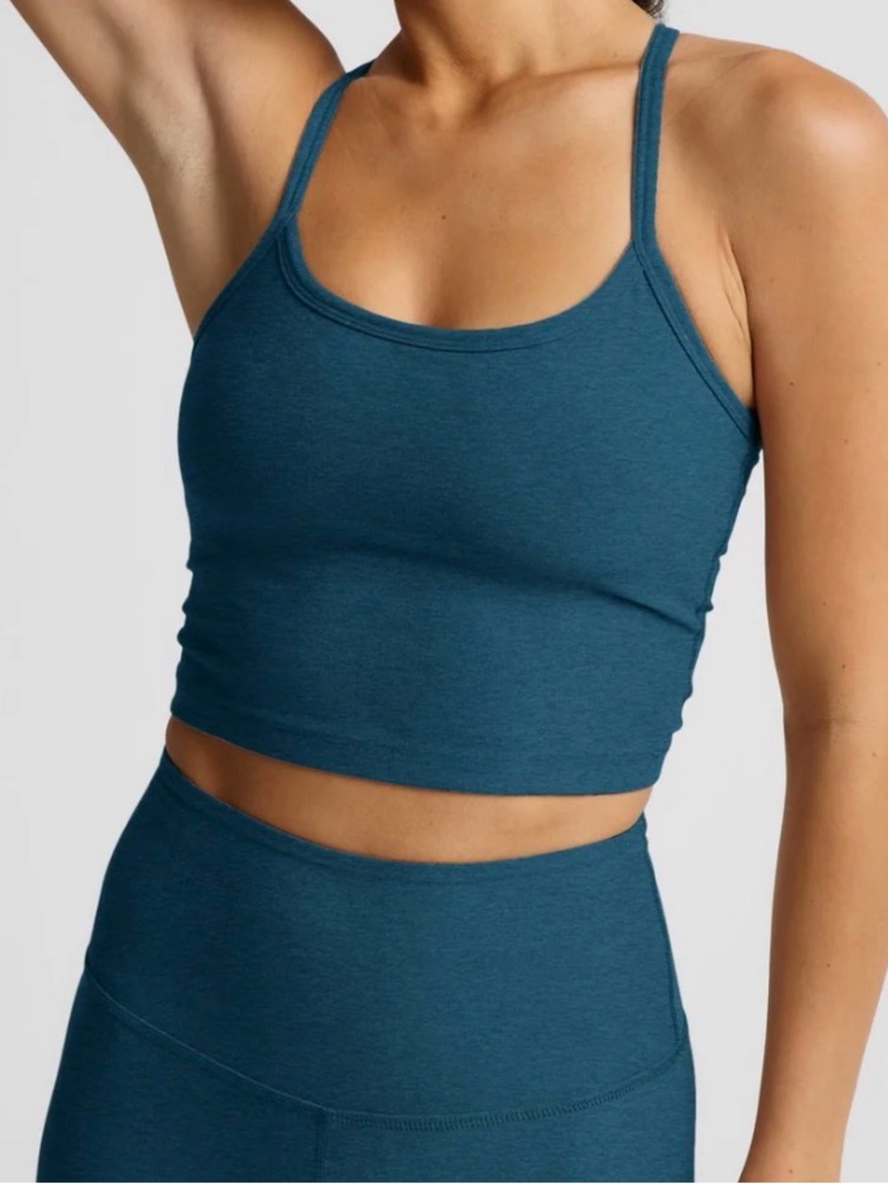 Beyond yoga Spacedye slim racer back cropped tank